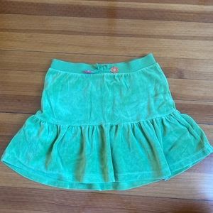 Y2K Green mini skirt